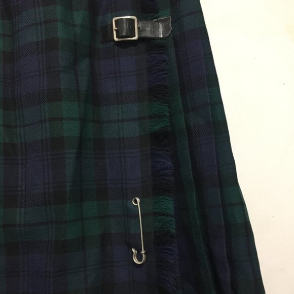 VINTAGE HIGHLAND QUEEN PLAID PLEATED MIDI SKIRTS SIZE 14P - Picture 4 of 9